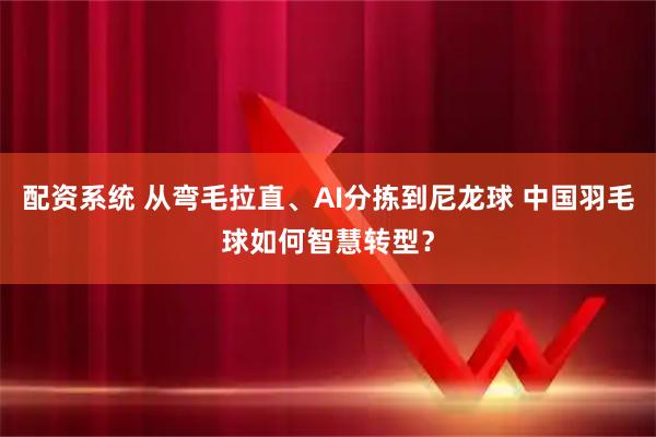 配资系统 从弯毛拉直、AI分拣到尼龙球 中国羽毛球如何智慧转型?